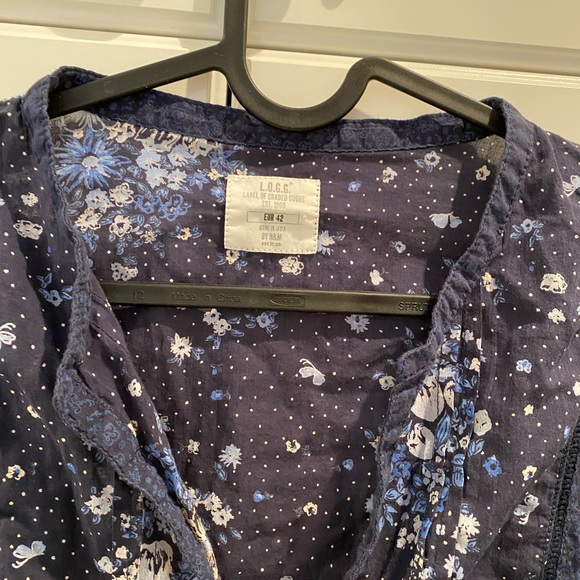 H&M Floral Tunic Blouse Size 12US - Picture 2 of 3